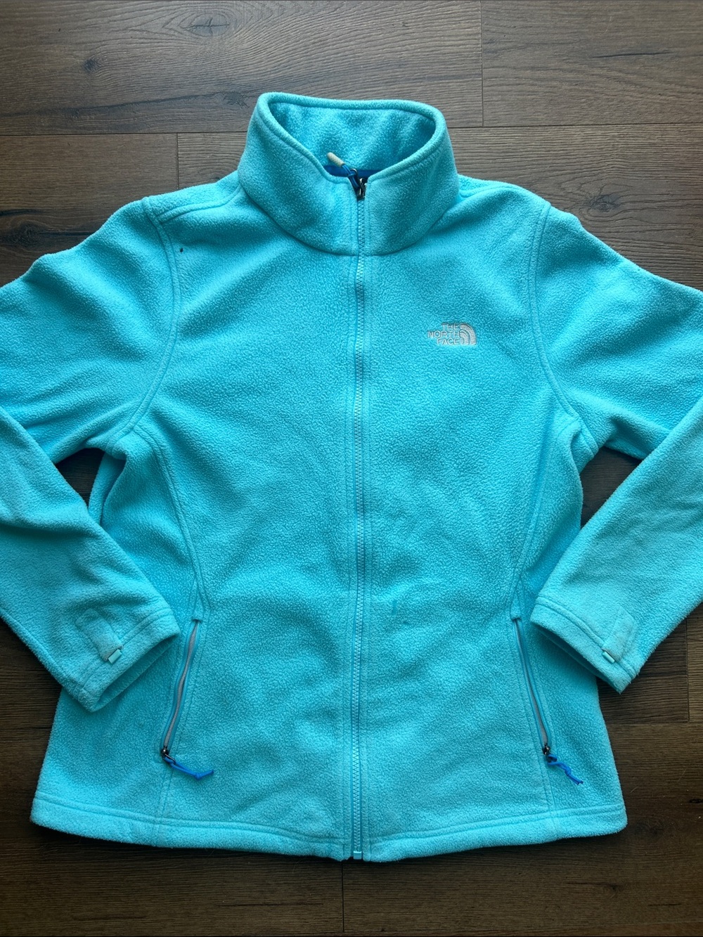 The North Face Women's Teal Full-Zip Fleece Jacket !! Large